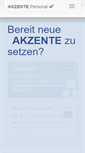 Mobile Screenshot of akzente-personal.at